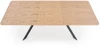 Stół rozkładany Bacardi loftowy do jadalni 160-220 cm dąb naturalny/czarny
