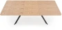 Stół rozkładany Bacardi loftowy do jadalni 160-220 cm dąb naturalny/czarny