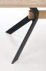 Stół rozkładany Bacardi loftowy do jadalni 160-220 cm dąb naturalny/czarny