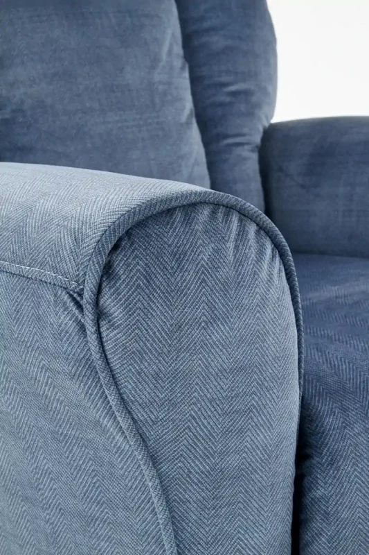 Fotel rozkładany Bard wypoczynkowy do salonu ciemny niebieski