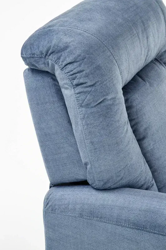 Fotel rozkładany Bard wypoczynkowy do salonu ciemny niebieski