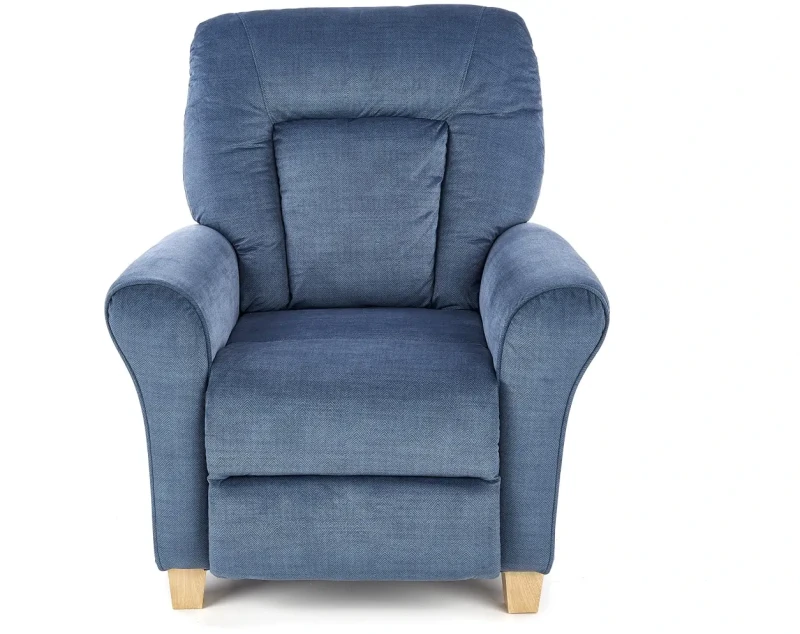 Fotel rozkładany Bard wypoczynkowy do salonu ciemny niebieski