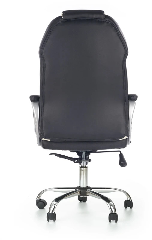 Fotel gabinetowy Barton z mechanizmem multiblock do biura czarny/biały