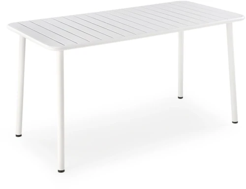 Stół ogrodowy Bosco prostokątny 6-osobowy na taras 140 cm biały