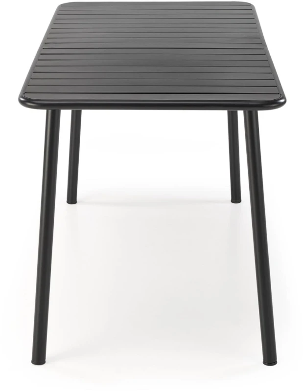 Stół ogrodowy Bosco prostokątny 6-osobowy na taras 140 cm czarny