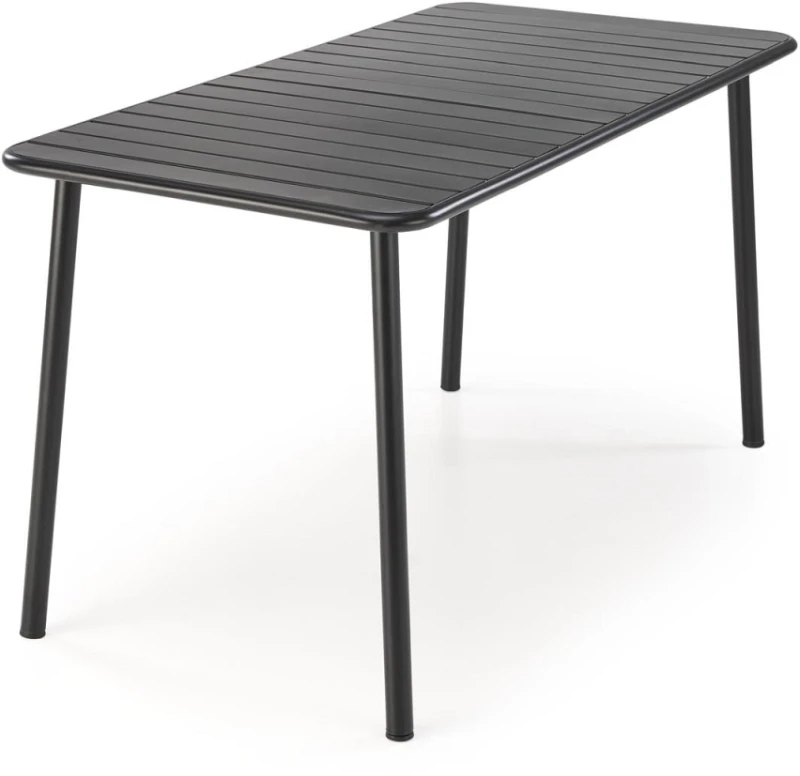 Stół ogrodowy Bosco prostokątny 6-osobowy na taras 140 cm czarny