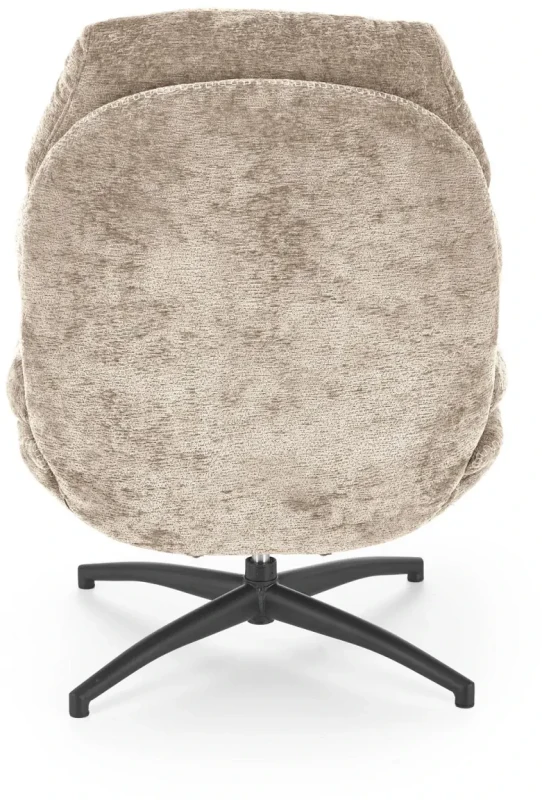 Fotel z podnóżkiem Dario wypoczynkowy z funkcją kołyski do salonu beżowy