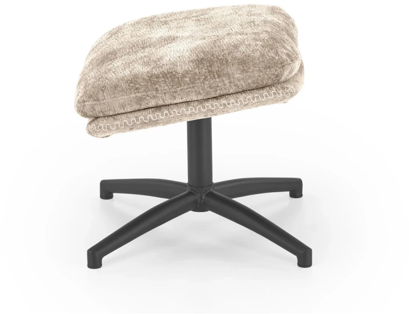 Fotel z podnóżkiem Dario wypoczynkowy z funkcją kołyski do salonu beżowy