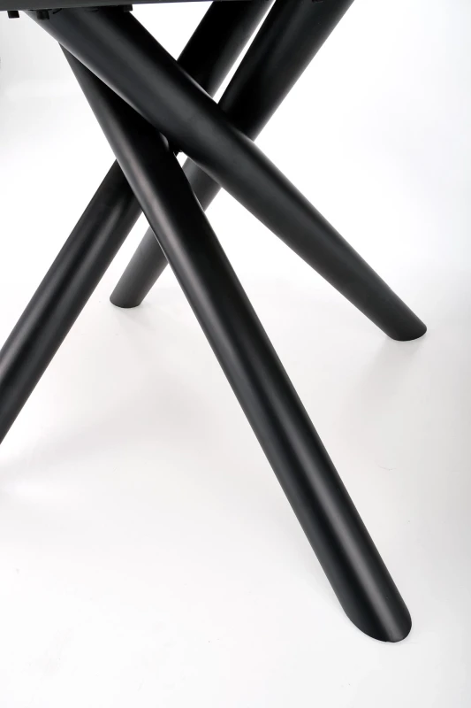 Stół rozkładany Derrick loftowy do jadalni 160-220 cm dąb naturalny/czarny