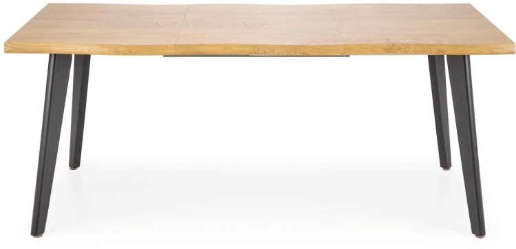 Stół rozkładany Dickson 2 prostokątny do jadalni 150-210 cm naturalny/czarny