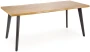 Stół rozkładany Dickson 2 prostokątny do jadalni 150-210 cm naturalny/czarny