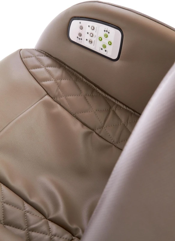 Fotel wypoczynkowy Dopio z funkcją masażu do salonu beżowy