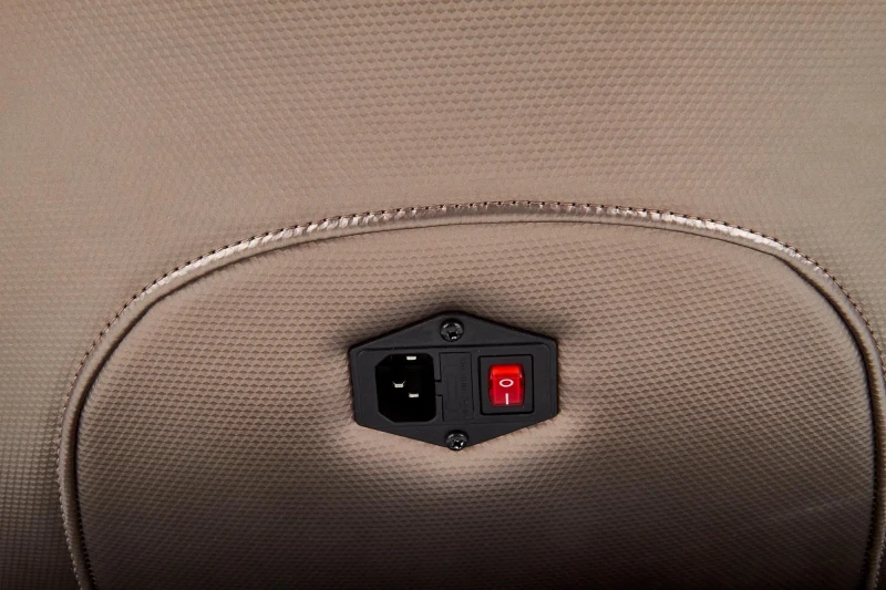 Fotel wypoczynkowy Dopio z funkcją masażu do salonu beżowy