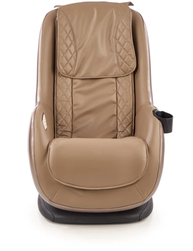 Fotel wypoczynkowy Dopio z funkcją masażu do salonu beżowy