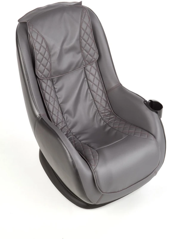 Fotel wypoczynkowy Dopio z funkcją masażu do salonu popielaty