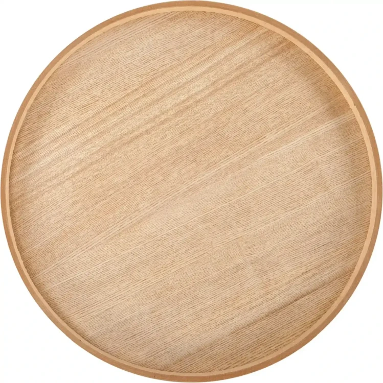Stolik kawowy Editta okrągły do salonu 45 cm naturalny