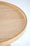 Stolik kawowy Editta okrągły do salonu 45 cm naturalny
