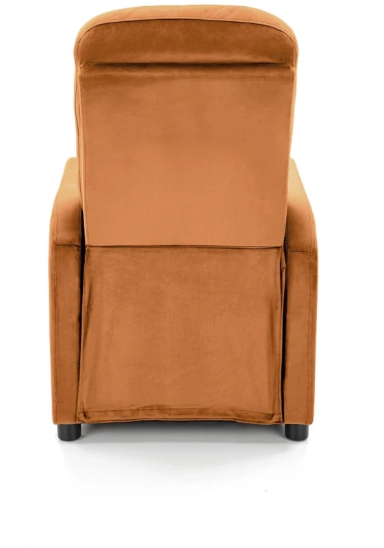 Fotel wypoczynkowy Felipe 2 z podnóżkiem do salonu cynamonowy
