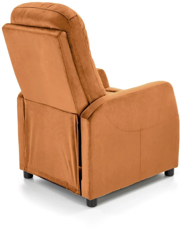 Fotel wypoczynkowy Felipe 2 z podnóżkiem do salonu cynamonowy