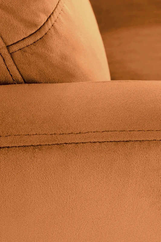 Fotel wypoczynkowy Felipe 2 z podnóżkiem do salonu cynamonowy