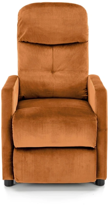 Fotel wypoczynkowy Felipe 2 z podnóżkiem do salonu cynamonowy