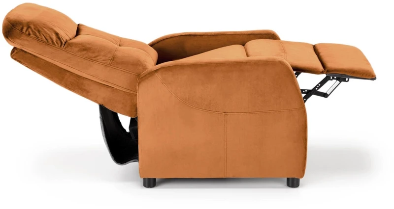 Fotel wypoczynkowy Felipe 2 z podnóżkiem do salonu cynamonowy
