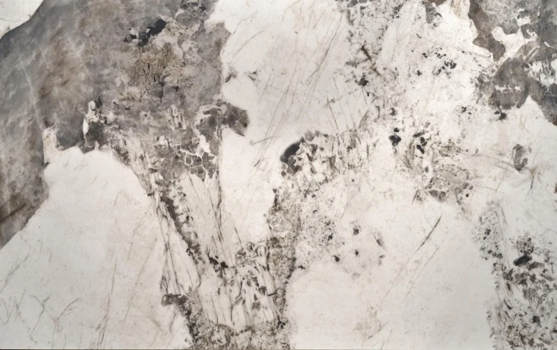 Stół rozkładany Fernando nowoczesny do jadalni 160-240 cm biały marmur/czarny