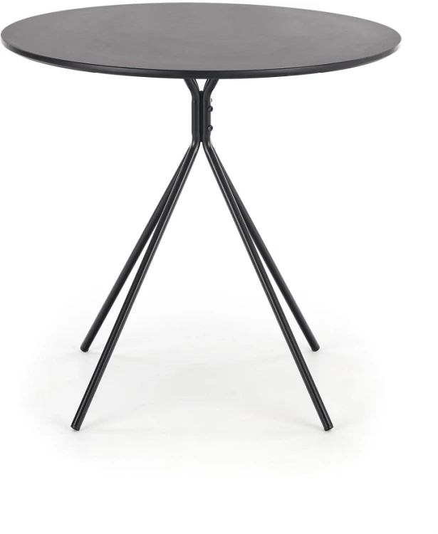 Stół okrągły Fondi nowoczesny do salonu 80 cm czarny