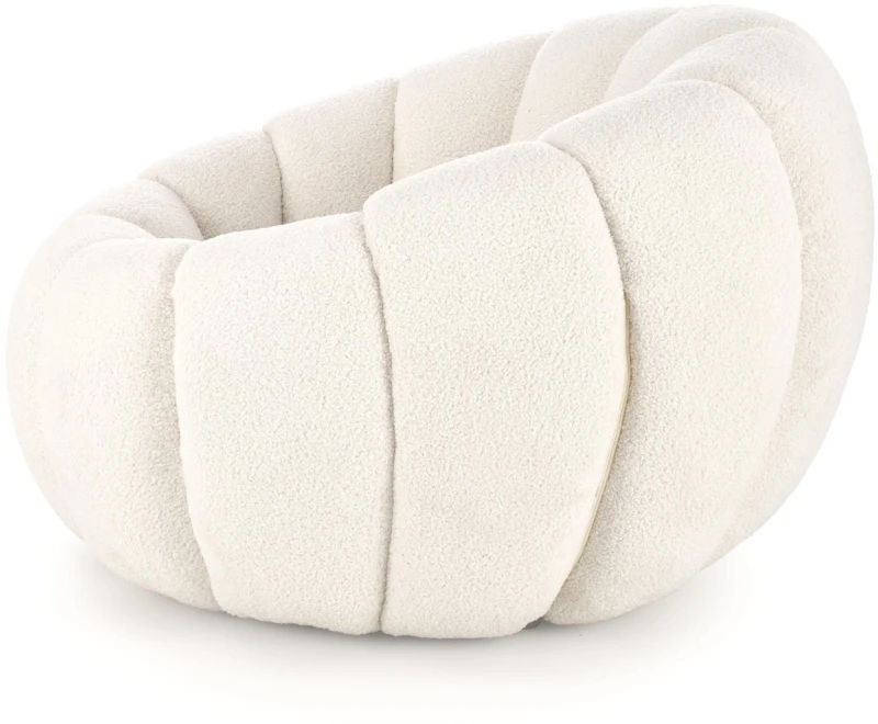 Fotel wypoczynkowy Gaspar nowoczesny do salonu kremowy