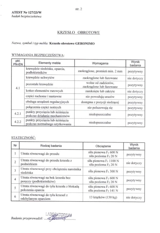 Fotel obrotowy Geronimo ergonomiczny do biura czarny