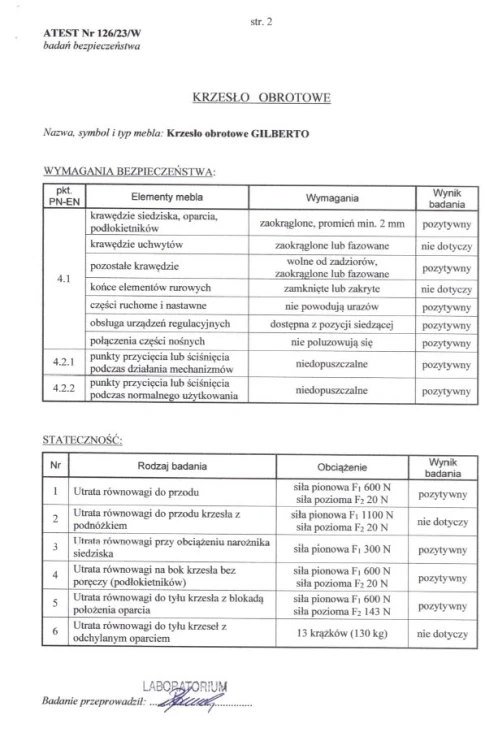 Fotel obrotowy Gilberto ergonomiczny do biura czarny