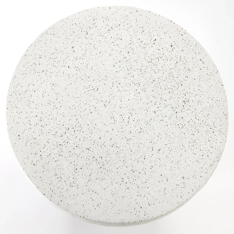 Stolik kawowy Giza okrągły do salonu 54 cm biały