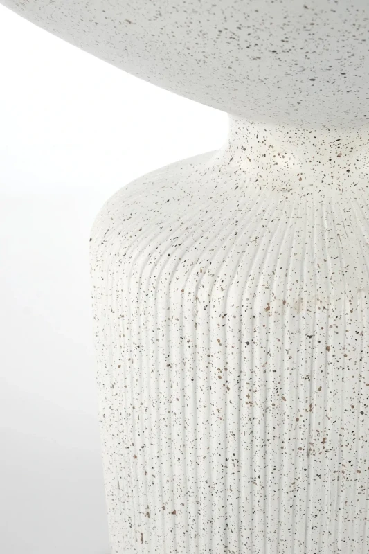 Stolik kawowy Giza okrągły do salonu 54 cm biały