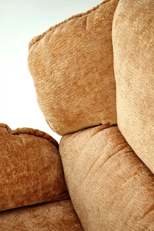 Fotel wypoczynkowy Guido z obrotowym siedziskiem do salonu musztardowy