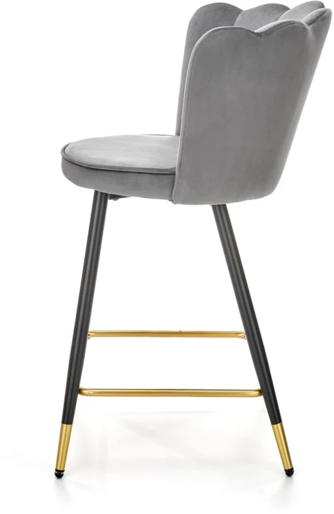 Krzesło barowe H106 popielaty/czarny/złoty