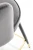 Krzesło barowe H106 popielaty/czarny/złoty