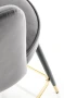 Krzesło barowe H106 popielaty/czarny/złoty
