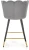 Krzesło barowe H106 popielaty/czarny/złoty