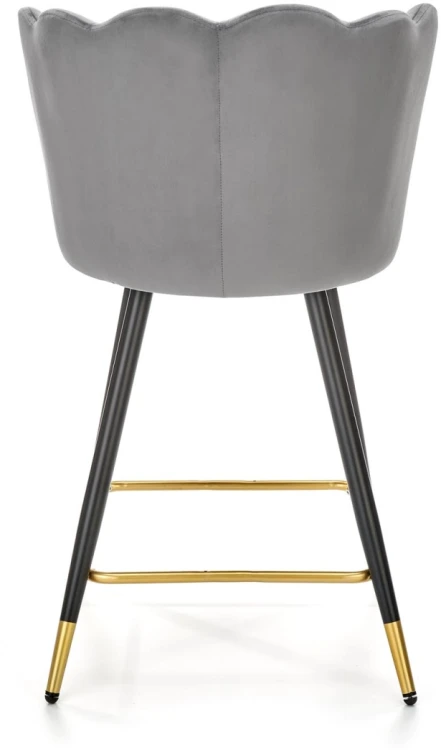 Krzesło barowe H106 popielaty/czarny/złoty