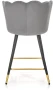 Krzesło barowe H106 popielaty/czarny/złoty