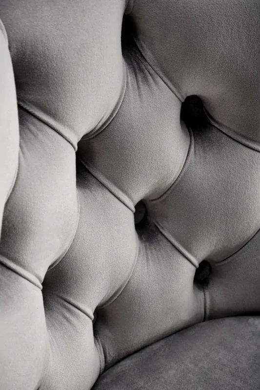 Hoker barowy H117 tapicerowany z oparciem i regulacją wysokości do kuchni popielaty