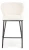 Hoker barowy H119 tapicerowany nowoczesny z oparciem do kuchni kremowy