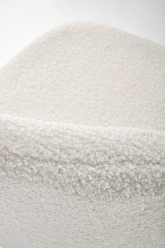 Hoker barowy H119 tapicerowany nowoczesny z oparciem do kuchni kremowy