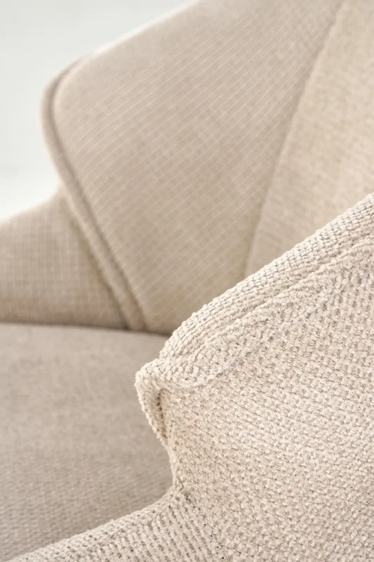 Hoker barowy H122 tapicerowany z oparciem i regulacją wysokości do kuchni beżowy