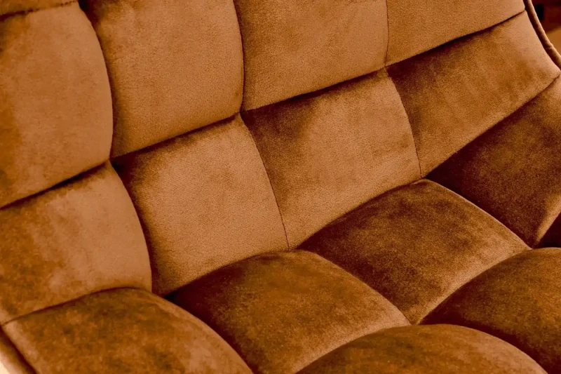 Krzesło barowe H95 z regulacją wysokości i podnóżkiem cynamonowy/czarny