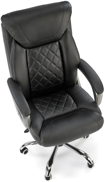Fotel obrotowy Helder eco skóra z mechanizmem TILT do biura czarny