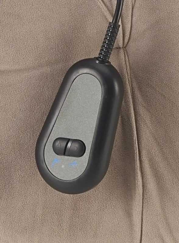 Fotel wypoczynkowy Horton z funkcją elektrycznego rozkładania do salonu beżowy mat