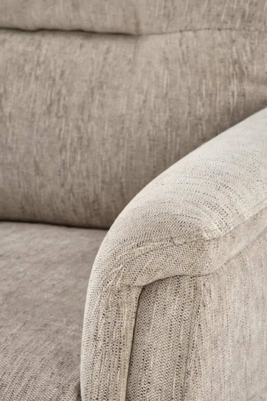 Fotel rozkładany Jamal wypoczynkowy elektryczny z gniazdem USB do salonu beżowy