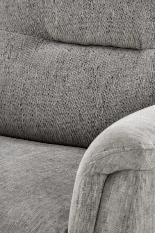 Fotel rozkładany Jamal wypoczynkowy elektryczny z gniazdem USB do salonu popielaty