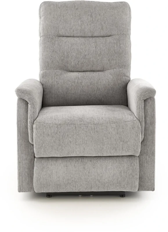 Fotel rozkładany Jamal wypoczynkowy elektryczny z gniazdem USB do salonu popielaty